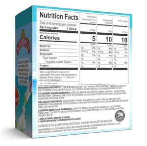 SINGLES TO GO! Margaritaville Water Drink Mix, Variety Pack, Includes 4 Flavors: Caribbean Fruit Punch, Pina Colada, Strawberry Daiquiri, And Margarita,1 Box (40 Single Servings)
