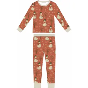 Snowy Snuggles Bamboo 2-Piece Set Pajamas