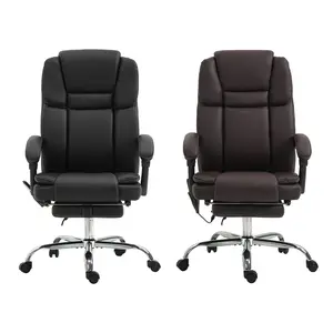 Vibration Massage Office Chair with Heat, PU Leather
