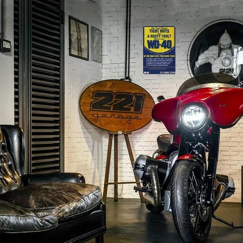 12x8 Inch Funny Man Cave Garage Sign Do you have tight nuts or rusty tools Vintage Metal Sign for Home and Garage Wall Decor