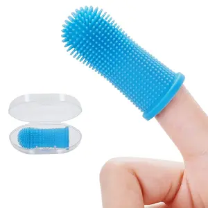 Super Soft Pet Finger Toothbrush for Dogs Nontoxic Silicone Bad Breath Care Cat Teeth Cleaning Tool Dog Cat Cleaning Supplies