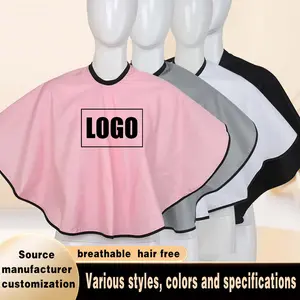 Custom Logo Waterproof Bibs Coffee Shop Hairdresser Slit Overall Chef Adjustable Beauty Nail Salon Barber Leather Straps Apron