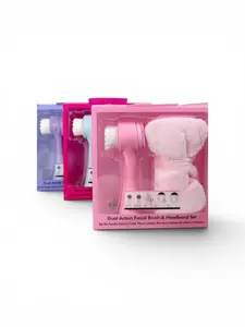 Spa Headband & Dual Action Facial Brush