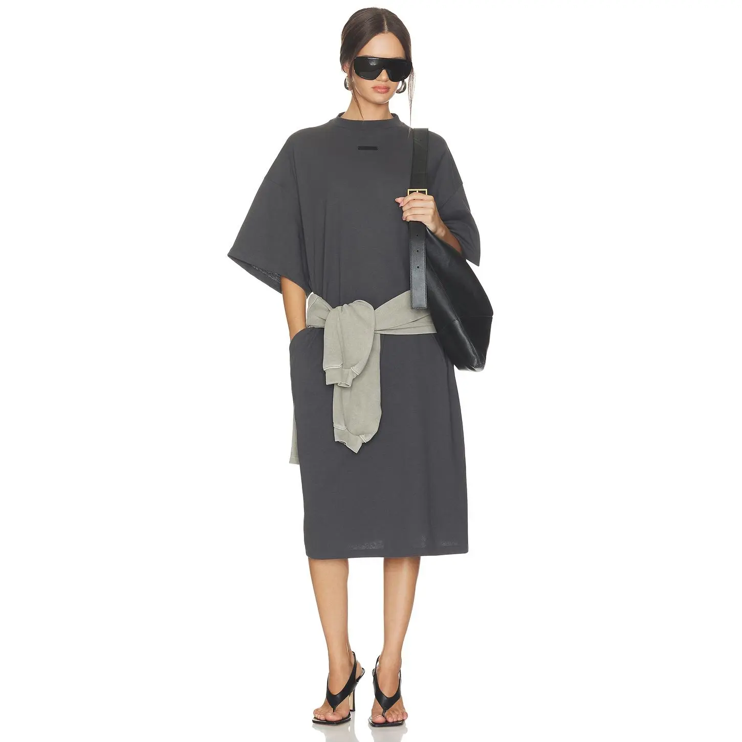 Fear of God ESSENTIALS Long T-shirt Dress in Iron Grey