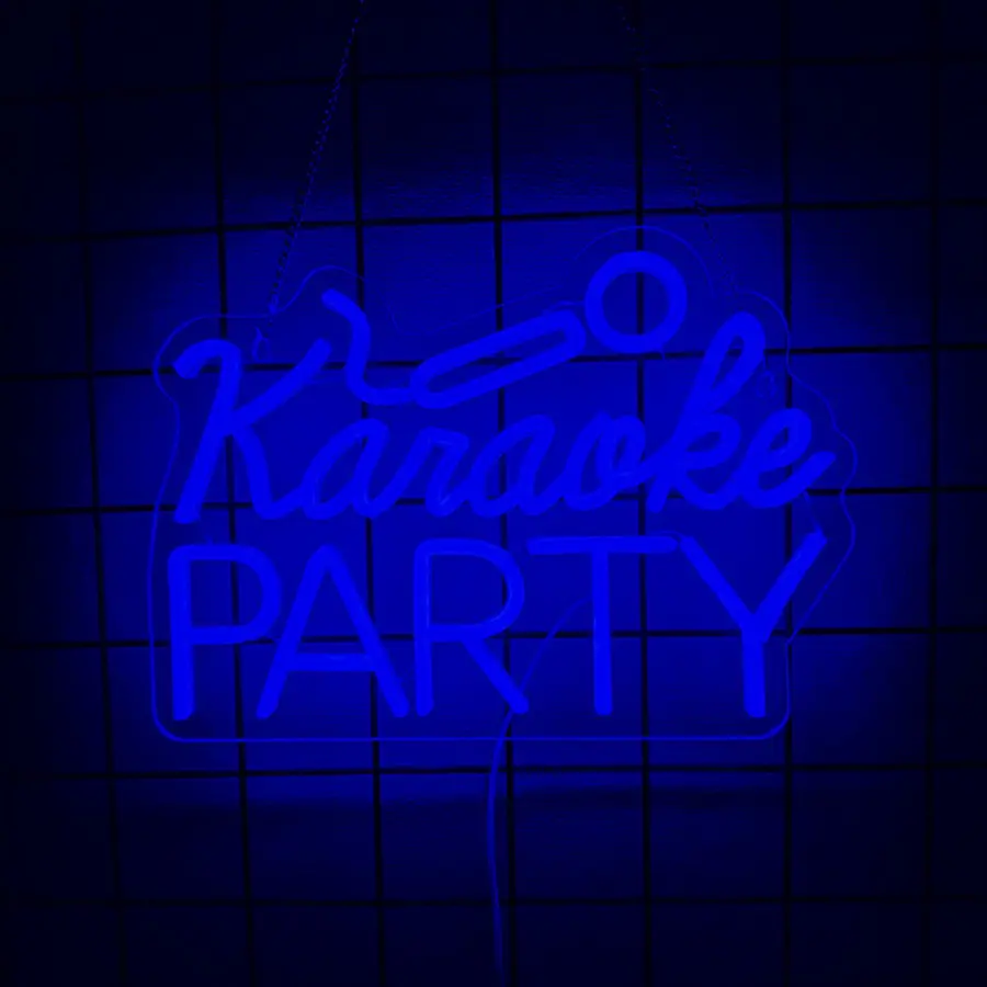 Karaoke Party Neon Sign Music Room Decor Karaoke Bar On Air Led Signs for Wall Decor Microphone Neon Light Sign Bar Music Studio Birthday Party Decorations Led Neon Lights