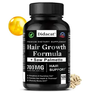 Didacat Hair Growth Supplement, Supports Hair Health, 120 Capsules