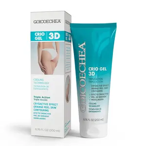 Goicoechea 3D Crio Gel. 1 Pack. Triple Action Cryoactive, Cooling Tech for Cellulite & Orange Peel Skin, 6.76 fl oz - 1 Pack