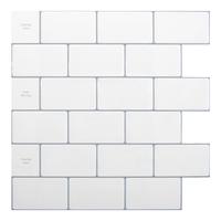 Warm White with Gray Grout