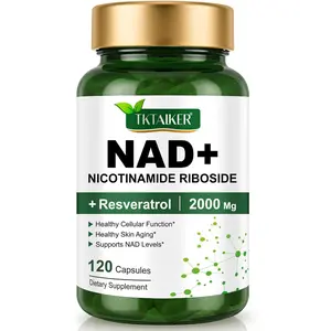 NAD Supplement 2000mg with Resveratrol and NMN Alternative Liposomal NAD+ for Women and Men 120 Capsules Ultra Strength Formula for Cellular Health Stamina and Healthy Aging Support Daily Longevity and Vitality Supplement