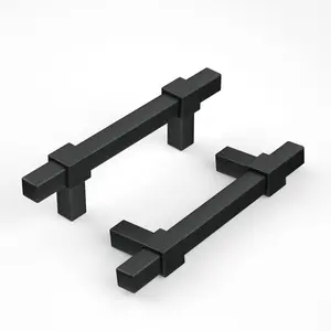 goldenwarm 12 Pack 3Inch Black Cabinet Handles Matte Black Cabinet Pulls Black Drawer Pulls Kitchen Cabinet Hardware for Bedroom Cupboard, Zinc Alloy, 76mm