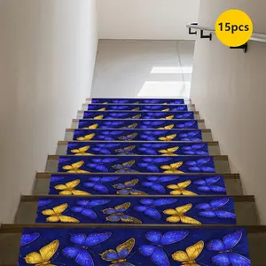 Non-Slip Stair Carpet, Step Protection Carpet, Decorative Bordered Stair Mat for Home Decoration & Bedroom Accessories - Suitable for Indoor, Outdoor Stairs & Multiple Scenarios