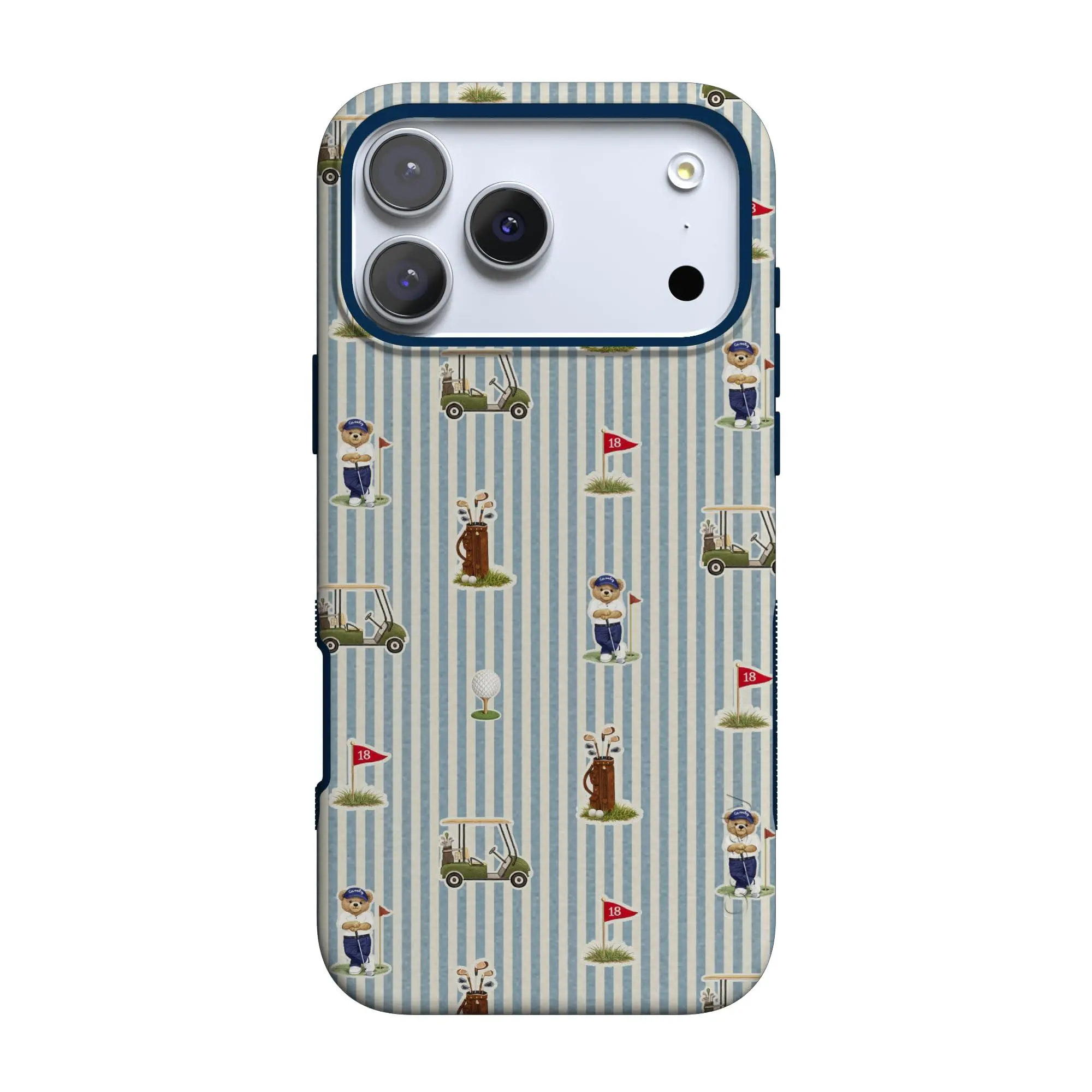Casely iPhone 17 Pro Max Case | Clubhouse | The Caddie Print | Bold Protective Design | Compatible with MagSafe