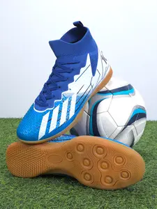 Unisex Five-A-Side Ic Flat Soccer Shoes, Anti-Slip Wear-Resistant Training Sneakers, Indoor Ball Shoes for Cement Floors, Football Boots