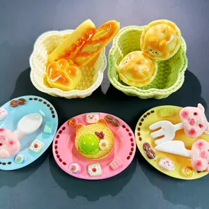 Cute Basket and Food Plate DIY Charms and Crafts