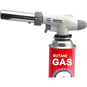 Butane, Reverse Use Culinary Blow Lighter with, Butane Fuel Not Included, for Chef Cooking, Creme, Brulee, BBQ, Baking, DIY Soldering