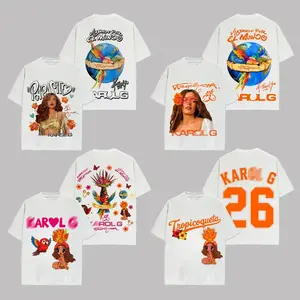 [Collection] Tropitour 2026 World Tour Dates Graphic Shirt, Latin Pop Reggaeton Fan Tee, Bichota Season Streetwear, Retro Music Merch Outfit