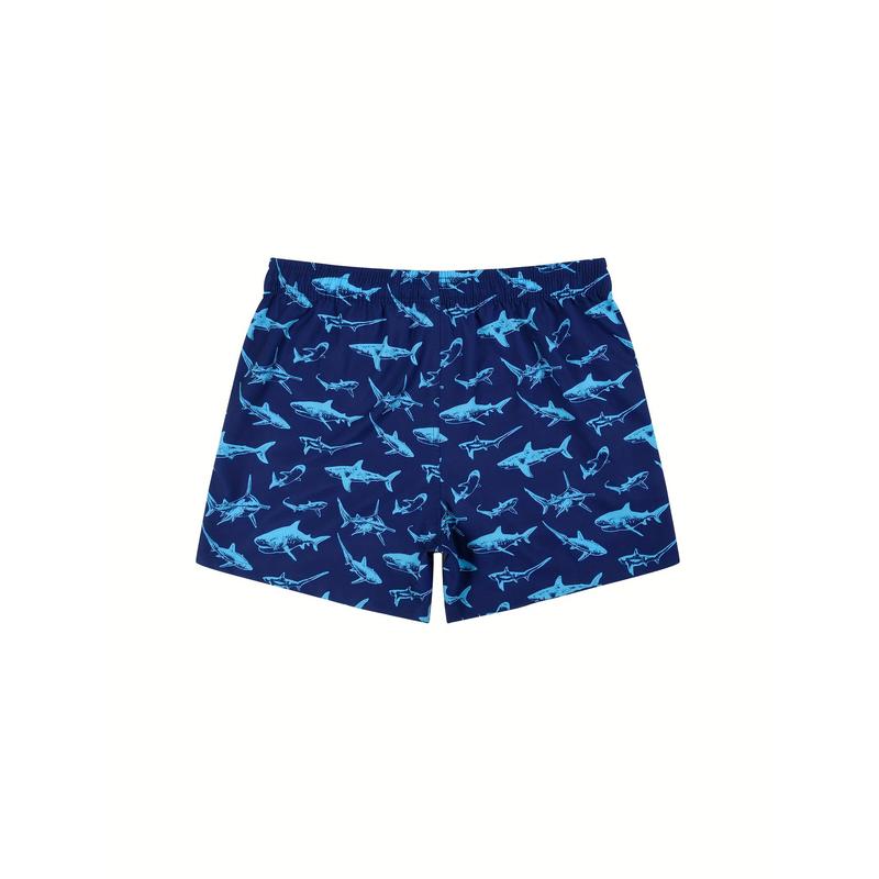 3 Pieces Pack Men's Swim Trunks with Compression Liner Beach Swim Shorts