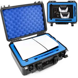 Travel Case Compatible With PS5 Slim & PlayStation 5 Slim Digital Edition - Hard Shell Waterproof Case for Console, Controllers and More