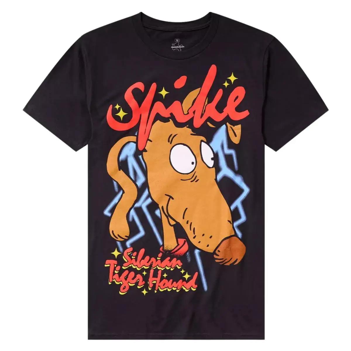 Unisex Graphic T-Shirt with Rugrats Spike Puff Print, Casual Loose Fit in Soft 100% Cotton, Breathable, Sizes S, M, L, 2Xl, All Seasons, Basic