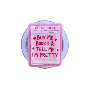 Buy Me Books Emotional Support Kindle Phone Grip, Aesthetic Pink Bookish Accessory, Cute Gift for Romance Readers, Kindle Paperwhite Magnetic Grip, Bookworm Phone Socket