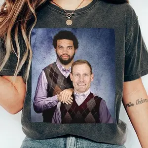 Caleb Williams Ben Johnson Football Shirt, Chicago Step Bros Comfort Color Tee, Bears Football Shirt