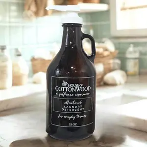 House of Cottonwood AMBER LAUNDRY SOAP PUMP