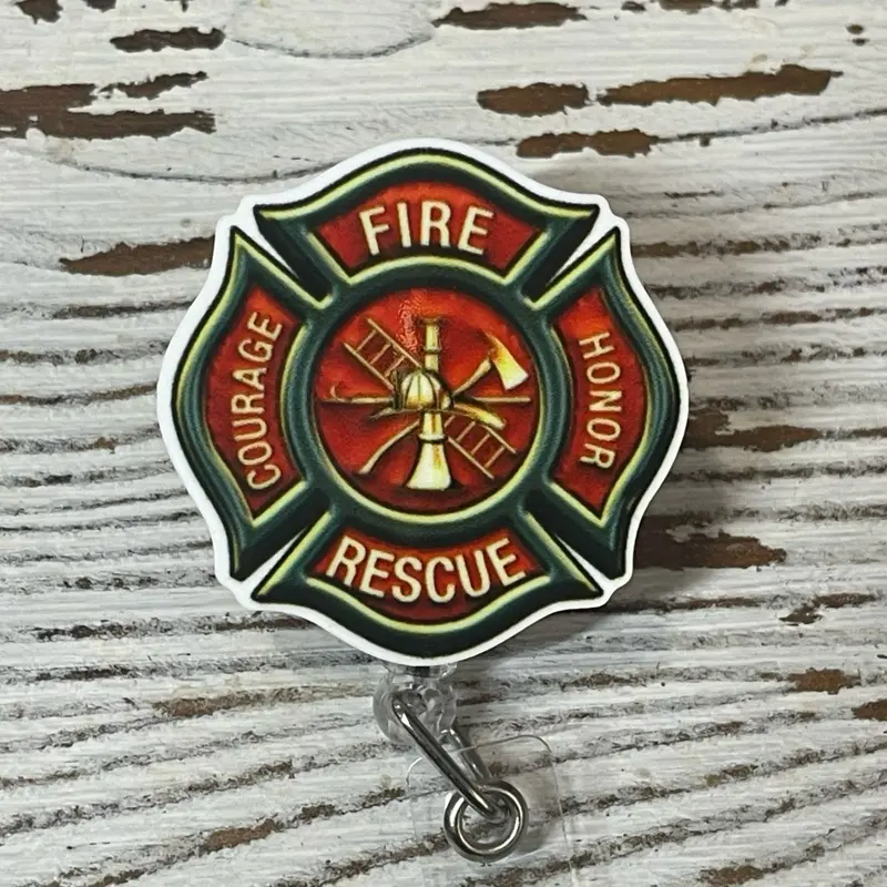 Firefighter Badge Reel