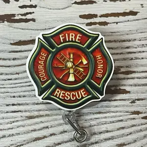 Firefighter Badge Reel