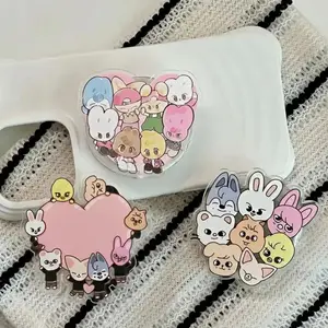 KPOP Magnetic Phone Grip Holder Stand,  Mount Magnetic Adhesive, Kawaii Kpop Phone Accessories, Cute Character Kindle Holder