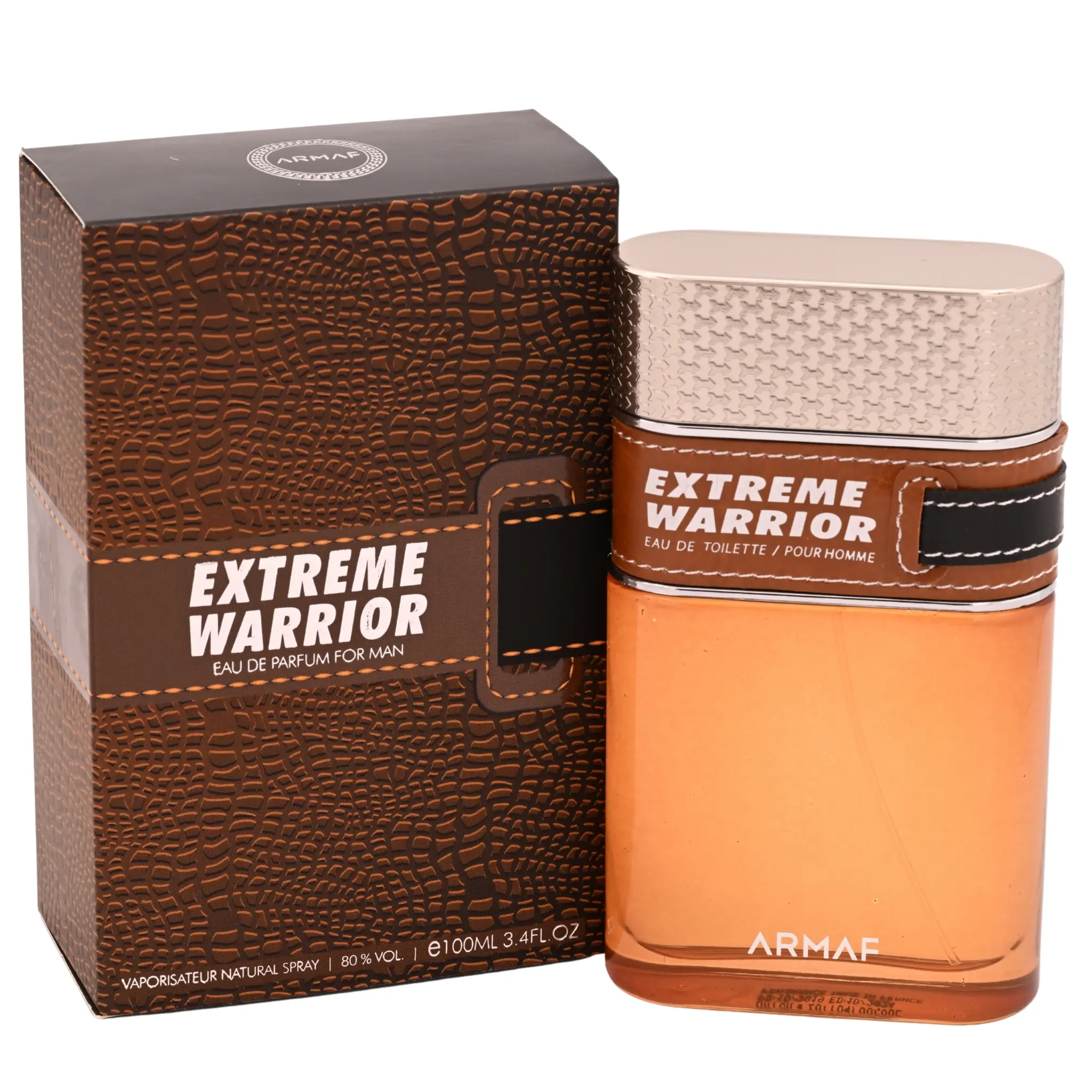 Armaf Extreme Warrior Men's Eau de Toilette (EDT) - 3.4 fl oz, Aromatic Citrusy Fragrance, Zesty Tangerine Perfume-Inspired Spray-On Fragrance, Citrus Spices, Nutmeg Blend, Mandarin Base, Fresh Scent, New Packaging, Perfume-Inspired Men's Fragrance