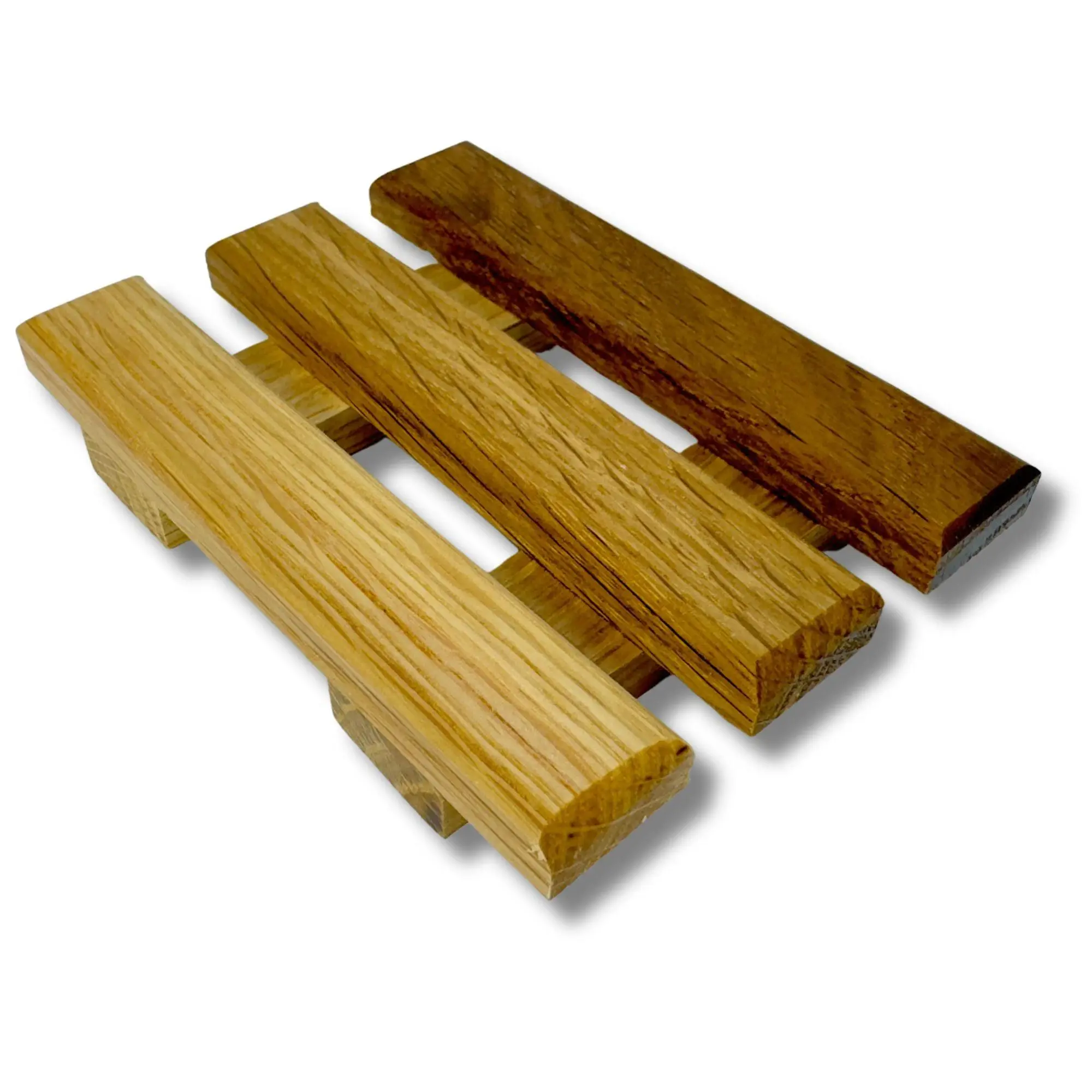 Reclaimed White Oak Wood Finished Soap Dish Wooden Set