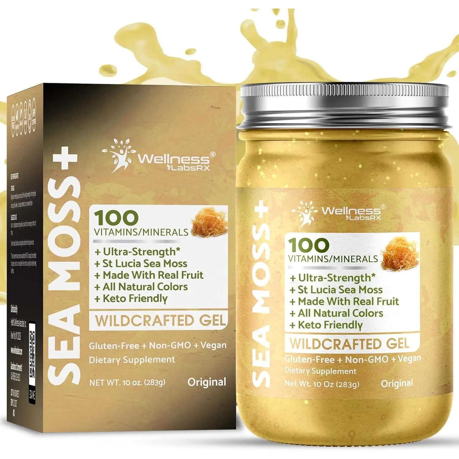 Organic Wildcrafted Superfood Sea Moss Gel All Natural Original Flavor – 10 Oz