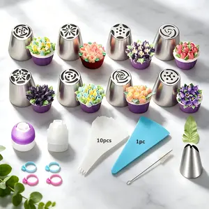 27 Piece Cake Decorating Tool Set, Cookie Piping Tips, Bag Kit, Home Baking Tools, Beginner Friendly, Birthday Cakes, DIY Sweet Treats
