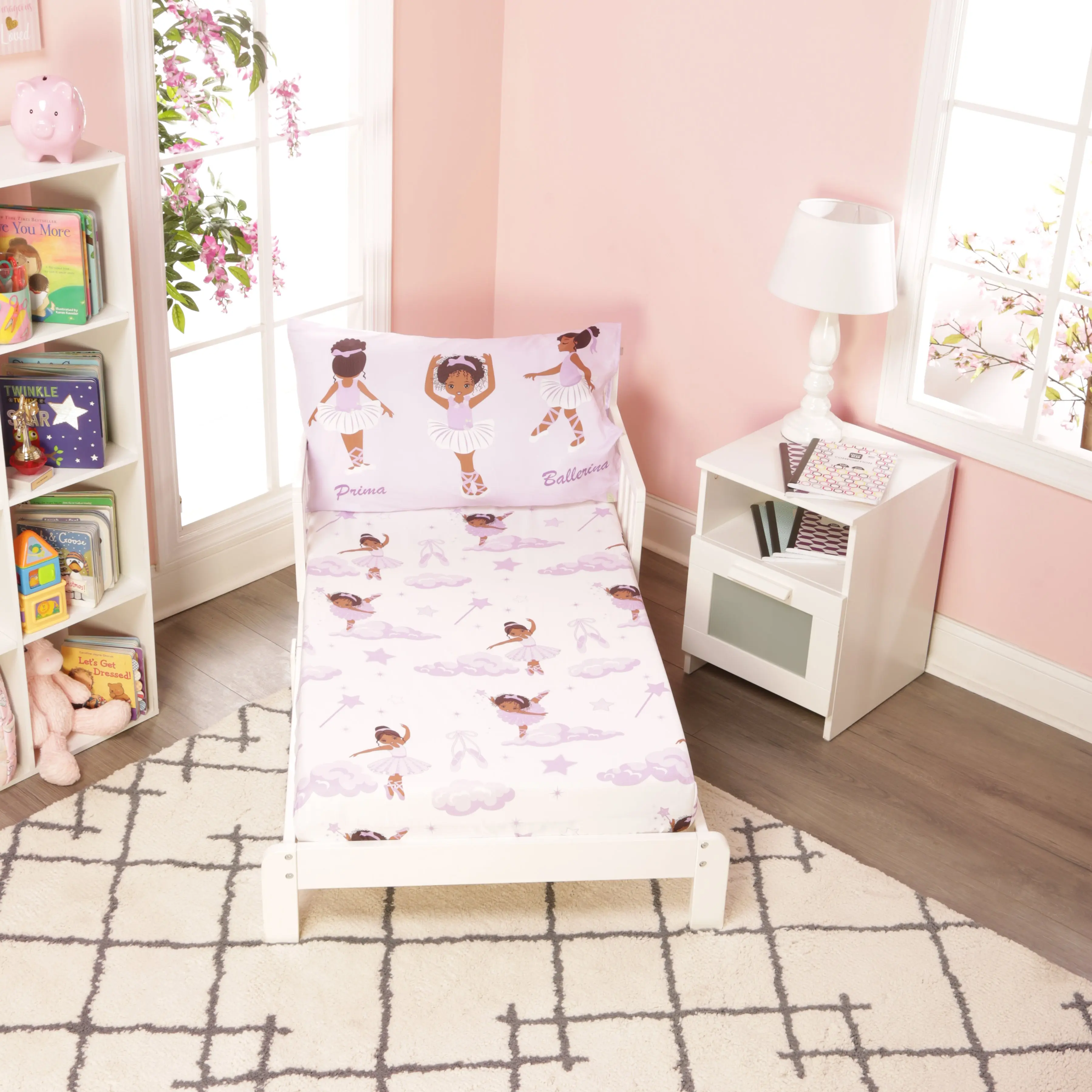 African American Ballerina Toddler Sheets Set African American Ballerina Toddler Sheets Set