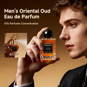 Men's Oriental Oud Eau de Parfum 15% Concentration Lasting Fragrance with Ebony Scent Ideal as a Sexy Natural Gift for Men  50ml Intense Perfume Black Off Noir