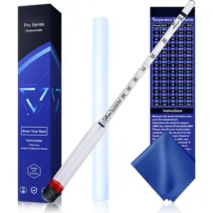 Hydrometer  Meter, Hydrometer  0-200 Proof and Tralle Hydrometer,  Proof Tester for /Moonshine/Proofing Distilled//Distilled  Proof
