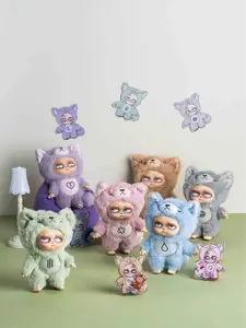 Sleepless Grumpipi Blind Keychain Limited Edition PVC Figure with Snap Hook Daily Cartoon Characters Fashion Accessory for Collectors Hand Made