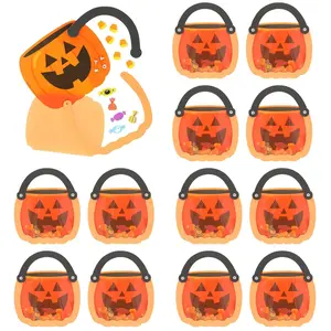 6" x 7" Pumpkin Candy Bucket Acetate & Foam Craft Kit - Makes 12