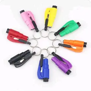 3-in-1 Safety Tool - Colorful Keychain Design for Versatile Use