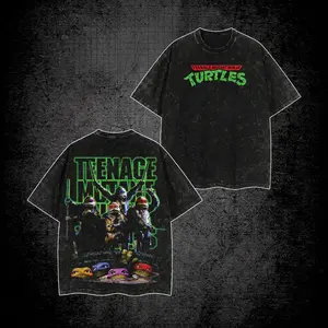 Teenage Mutant Ninja Turtles Premium Washed T-Shirt, TMNT Shirt, Character Comics Fans Shirt, Superhero T-Shirt, Comic Book Fans T-Shirt, Superhero Graphic Tee