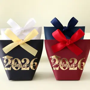 10 Graduation Gift Boxes with Ribbon Decoration, Simple Small Gift Box, Perfect for Packaging Gifts, Elegant Gift Box