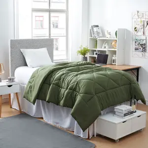 Reversible Twin XL Comforter - Hero Green / Hero Green