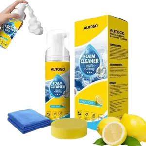 4-in-1 Multi-Enzyme Foam Spray Cleaner Kit - All-Purpose & Heavy Duty Deep Cleaner  for Car Interior & Sofa, Leather Decontamination,150ml House & Car Detailing Product, Portable and Easy-to-Use