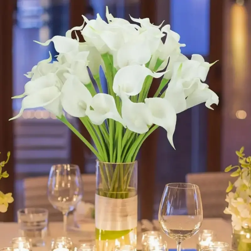 10pcs Lifelike Artificial Calla Lily Flowers - Perfect for Home Decor & Holiday Celebrations