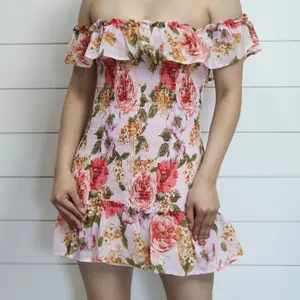 Floral Mini Pink Dress