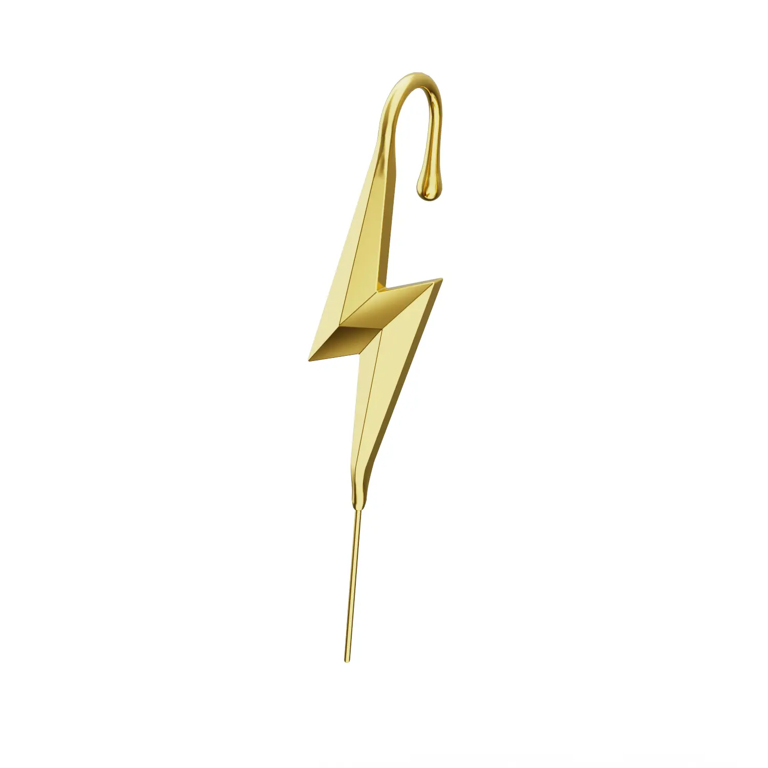 Lightning Bolt Helix Earrings | Unisex One-Size Statement Piece | Adjustable & Comfortable, No Helix Piercing Needed | Oreylo