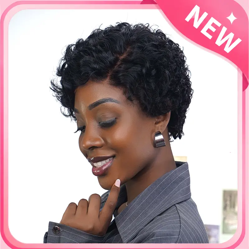 Dultev 13x6 Glueless Pixie Cut Wigs 007 for Women 180% [New In] Density Glueless Lace Front Layered Luxury Beauty HD Human Hair Wig Frontlace Wig #tiktokshopsummersale