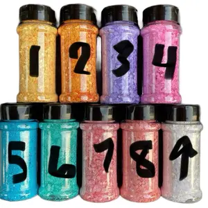 Beautiful Pastel Chunky Glitter Bottle - Assorted Colors for Various Uses, Ideal for Crafting and Decor