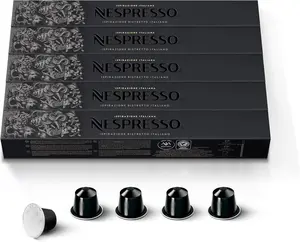 Nespresso Capsules Original Line, Ristretto Intenso, Dark Roast Coffee, 50 Count Coffee Pods