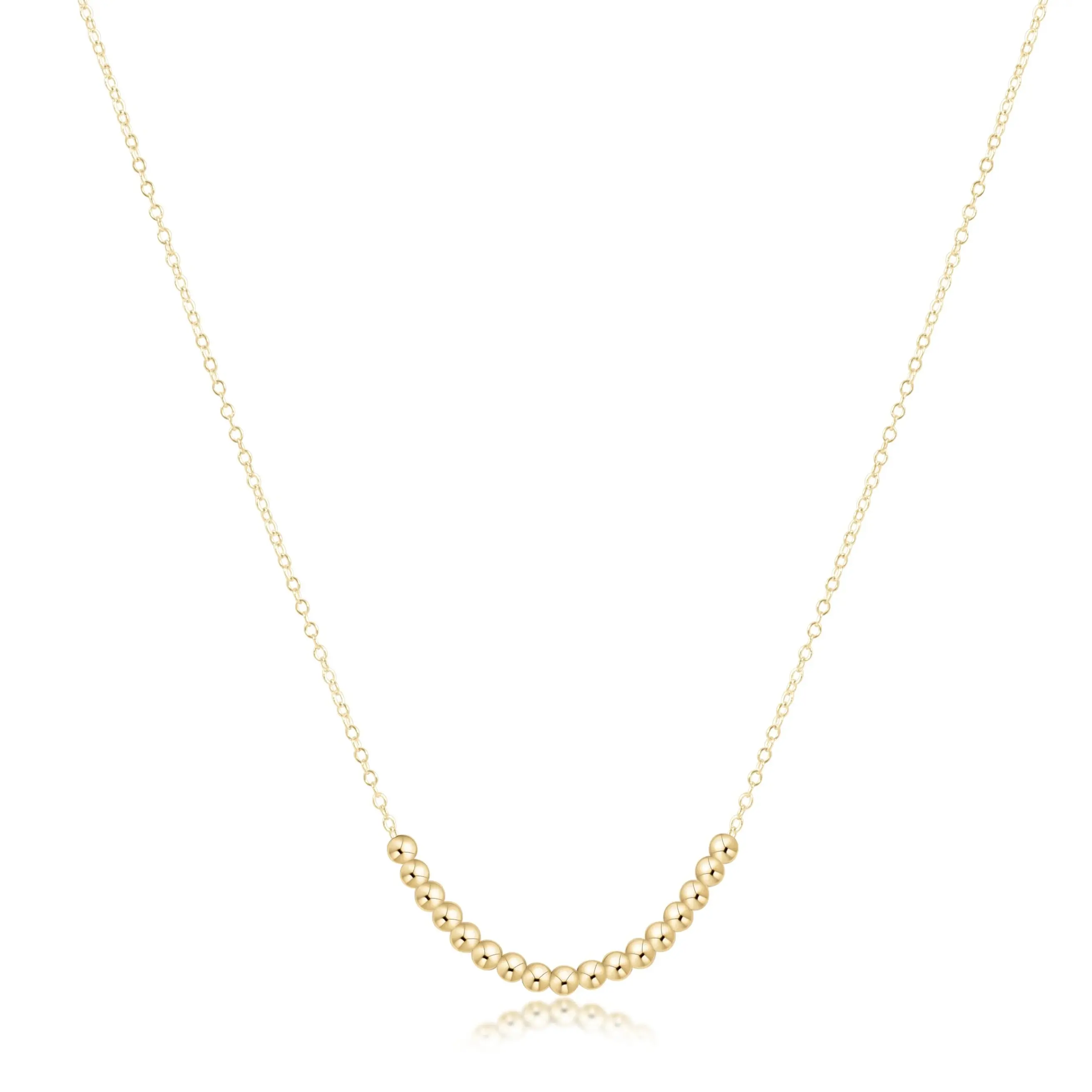 E Newton 16" Necklace Gold Beaded Bliss Small